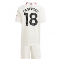 Koszulka piłkarska Manchester United Casemiro #18 Strój Trzeci dla dzieci 2023-24 tanio Krótki Rękaw (+ Krótkie spodenki)